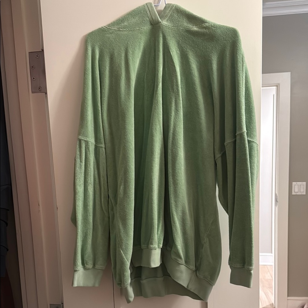 Daily Ritual Mint Green Fleece Hoodie